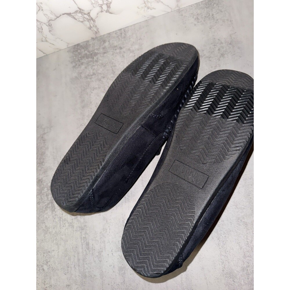 Polo Ralph Lauren Collins Bear Suede Moccasin Slippers Navy Size 11 - Picture 6 of 12